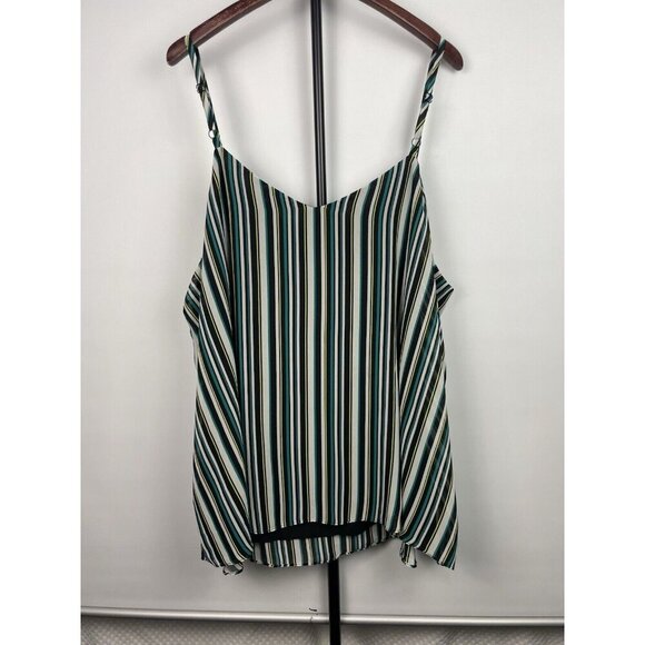 Torrid Sophie Multicolor Stripe Sleeveless Flowy Blouse Top Size 4X - Picture 6 of 6